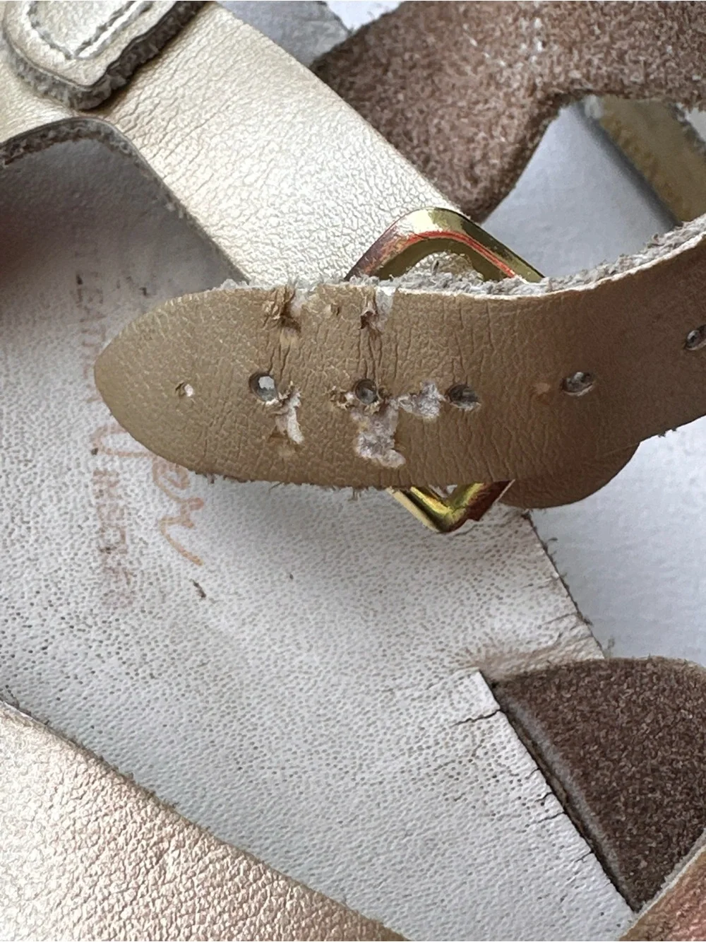 Salt Water Sun-San Surfer Sandal Gold Toddler size 11